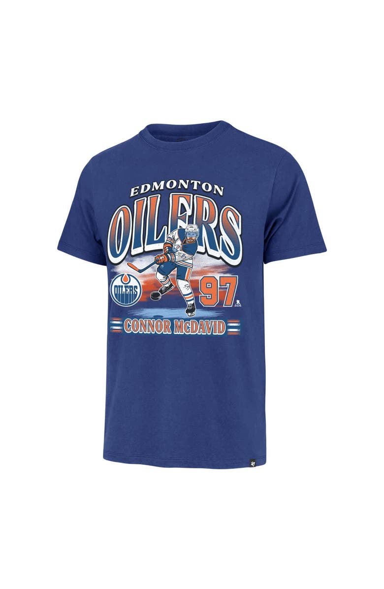 '47 Men's '47 Connor McDavid Royal Edmonton Oilers Franklin Player Name & Number T-Shirt, Alternate, color, Royal