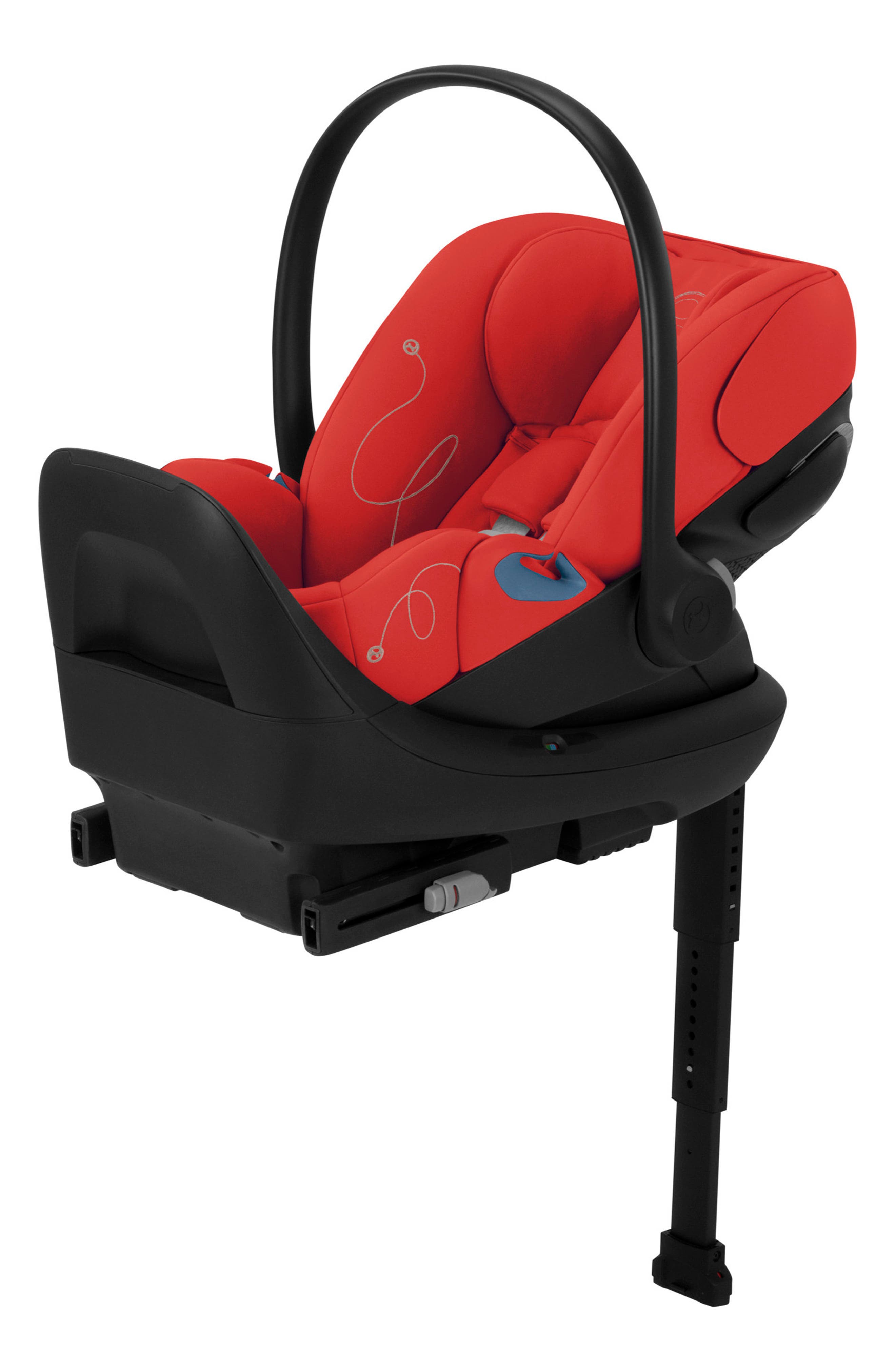 CYBEX Cloud G Lux Comfort Extend SensorSafe™ Car Seat & Base in Hibiscus Red 