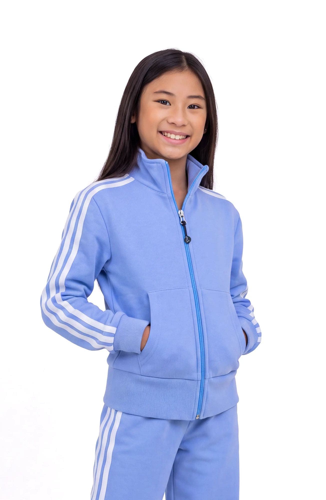 Preppy Goose Misha Zip-up Track Jacket Perwinkle | Nordstrom