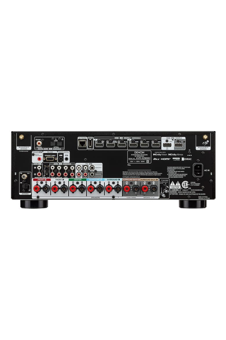 AVR-X2900H 7.2 Channel 8K Home Theater Receiver with Dolby Atmos & HEOS Built-In, Alternate, color, Black