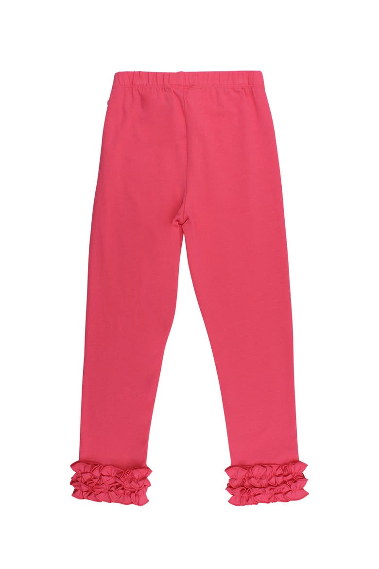Girls Ruffle Leggings, Alternate, color, Hot Pink