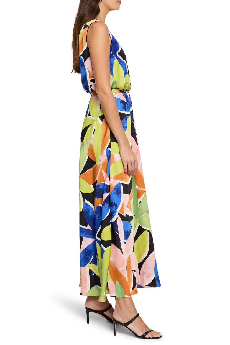 Bianca Mega Blooms Sleeveless Maxi Dress, Alternate, color, GREEN MULTI