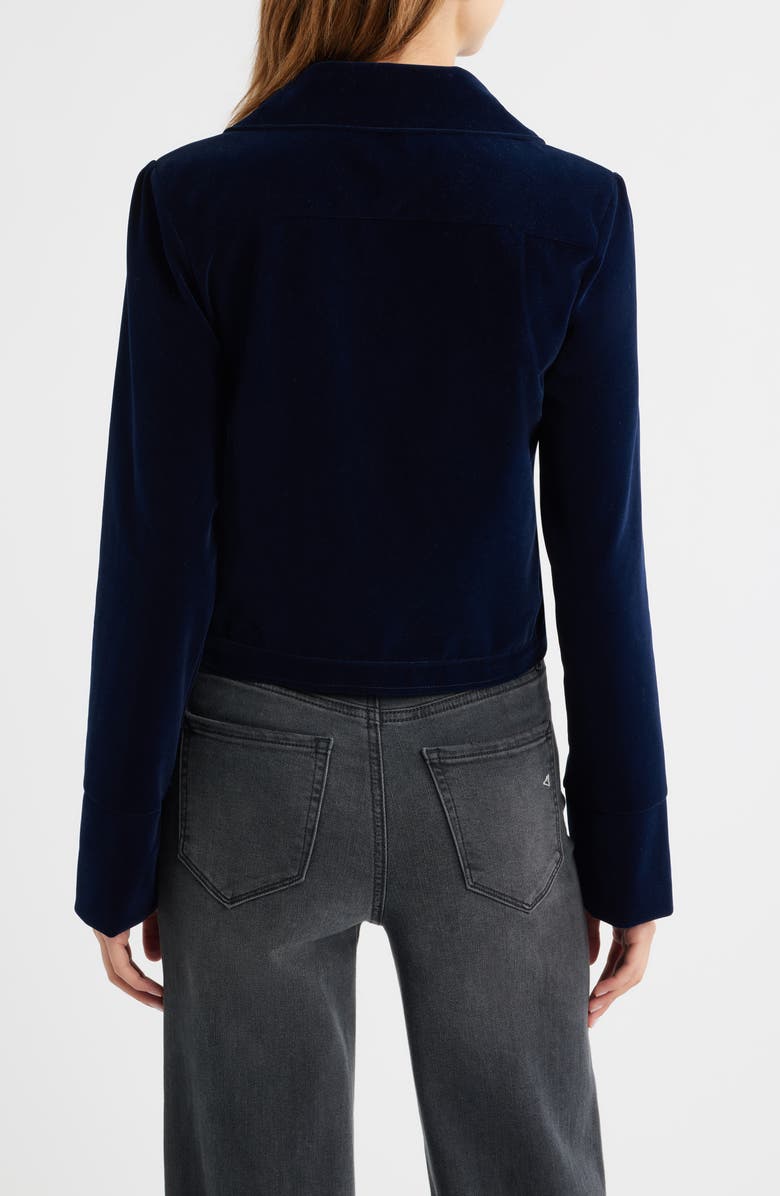 Bella Venice The Madi Velvet Jacket, Alternate, color, Navy