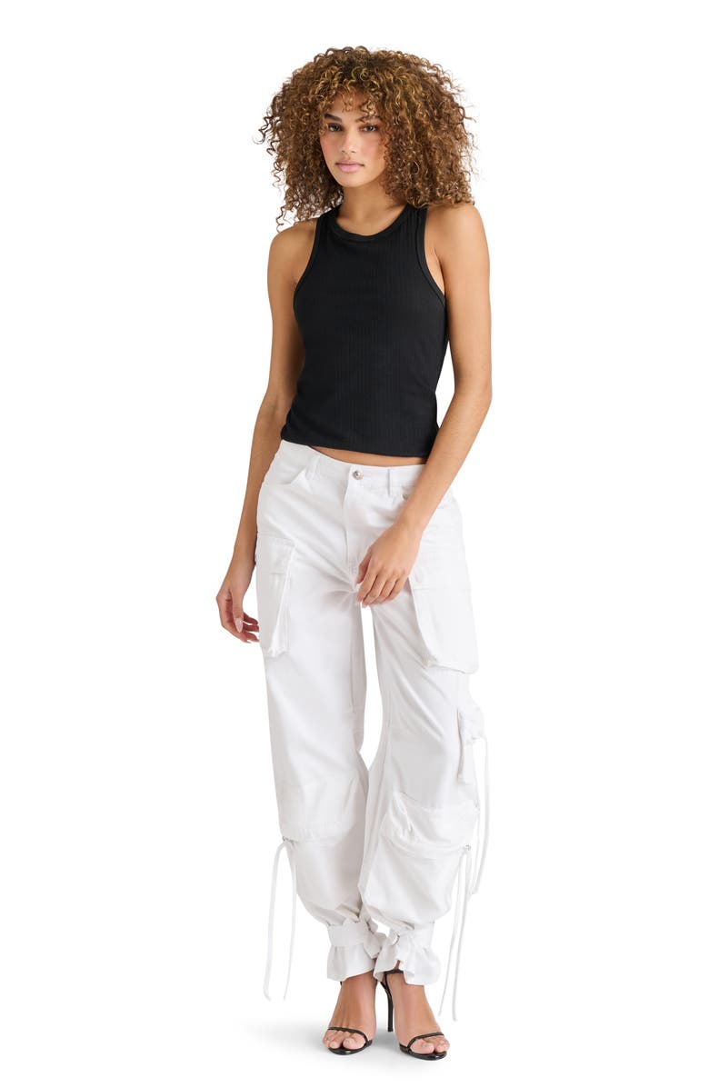 Steve Madden Duo Cargo Jeans, Alternate, color, White