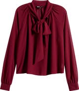 WAYF x Sara Walker Bow Georgette Blouse