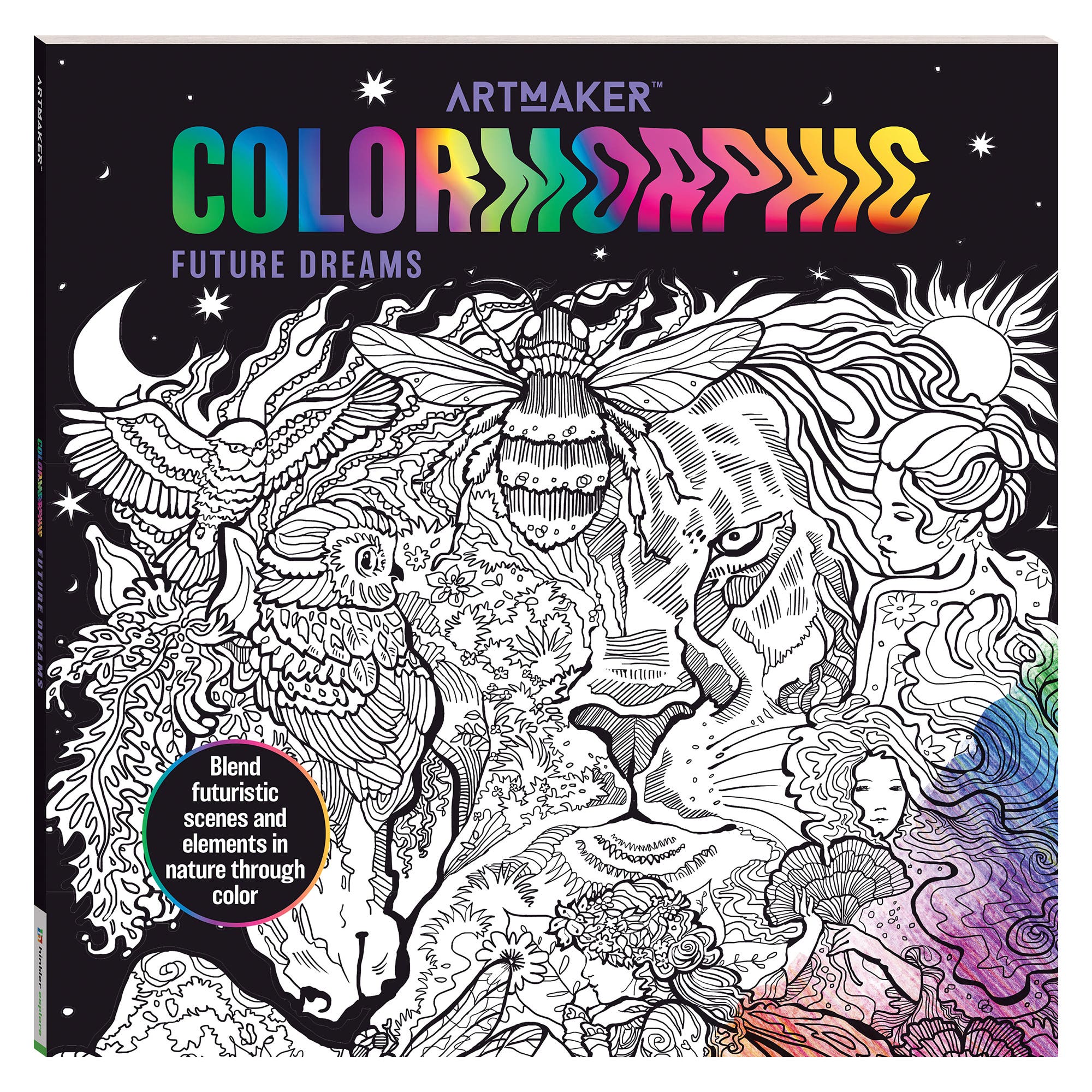 Art Maker Colormorphic Future Dreams Coloring Books in Multicolored 