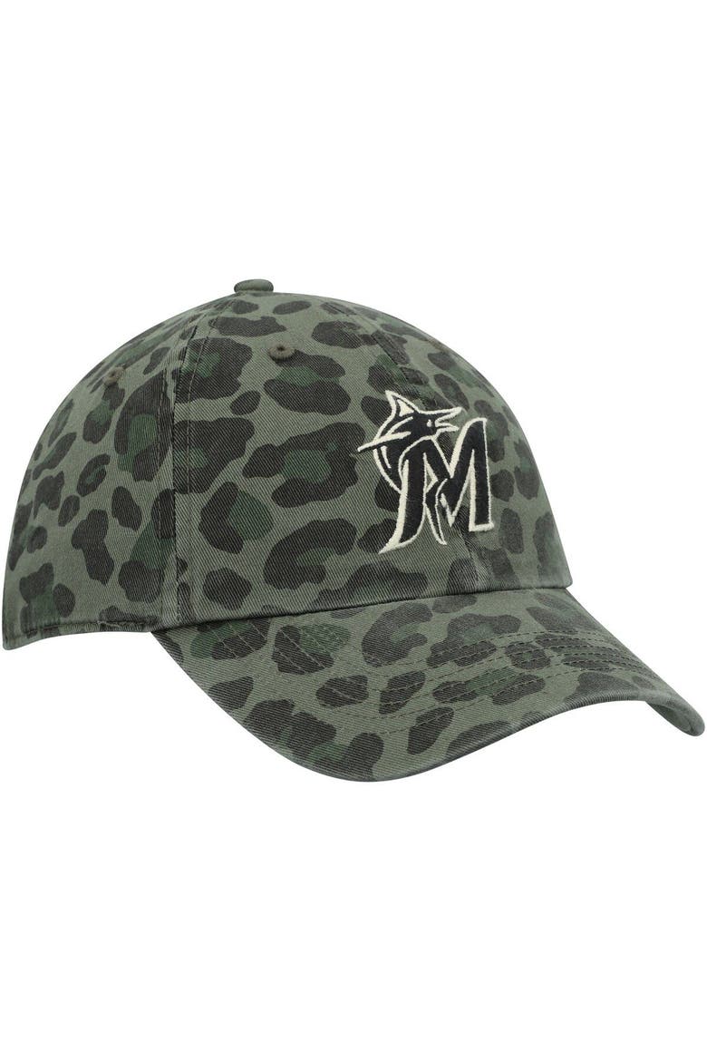 Women's '47 Green Miami Marlins Bagheera Clean Up Adjustable Hat, Alternate, color, Green