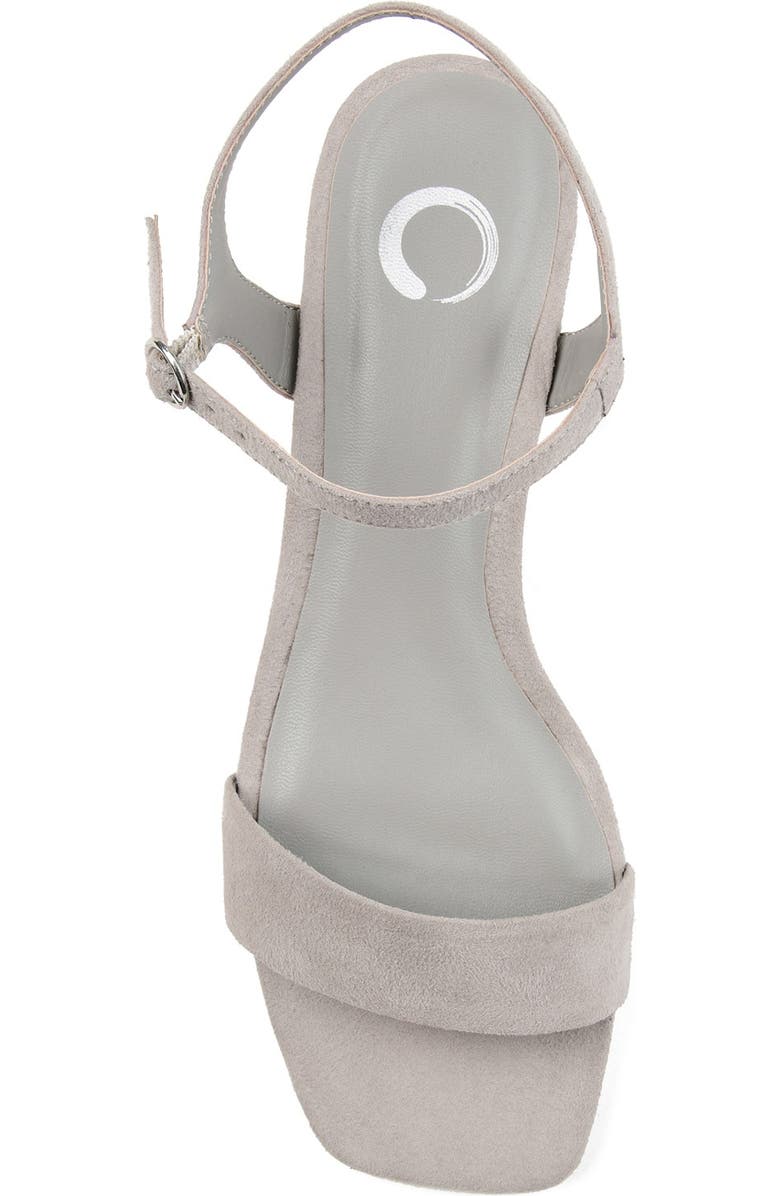 Journee Collection JOURNEE Beyla Open Toe Sandal, Alternate, color, Grey
