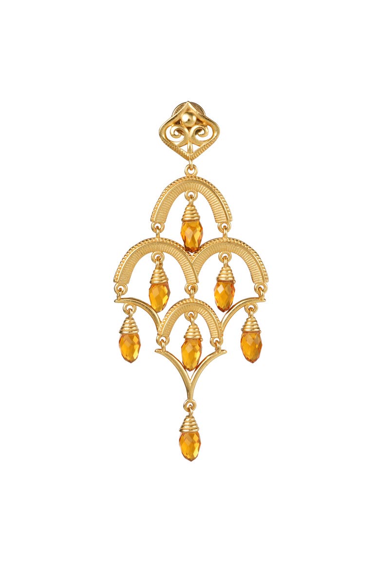 Celestial Waltz Tassel Earrings, Alternate, color, Gold & Yellow