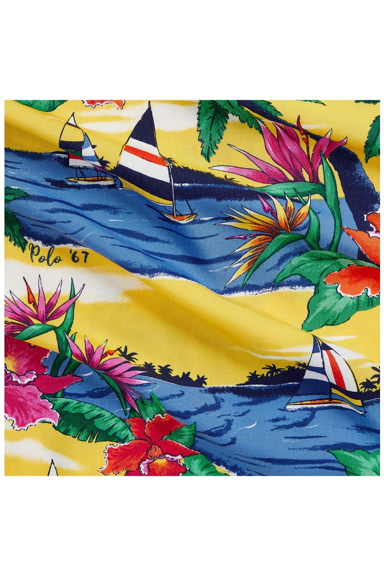Sailboat Print Camp Shirt, Alternate, color, 6324 CLUB SAIL