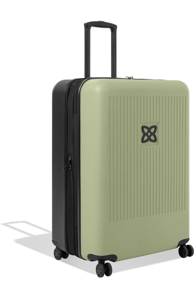 Sherpani Meridian 29 Inch Large Checked Travel Hardside Luggage, Alternate, color, Sage