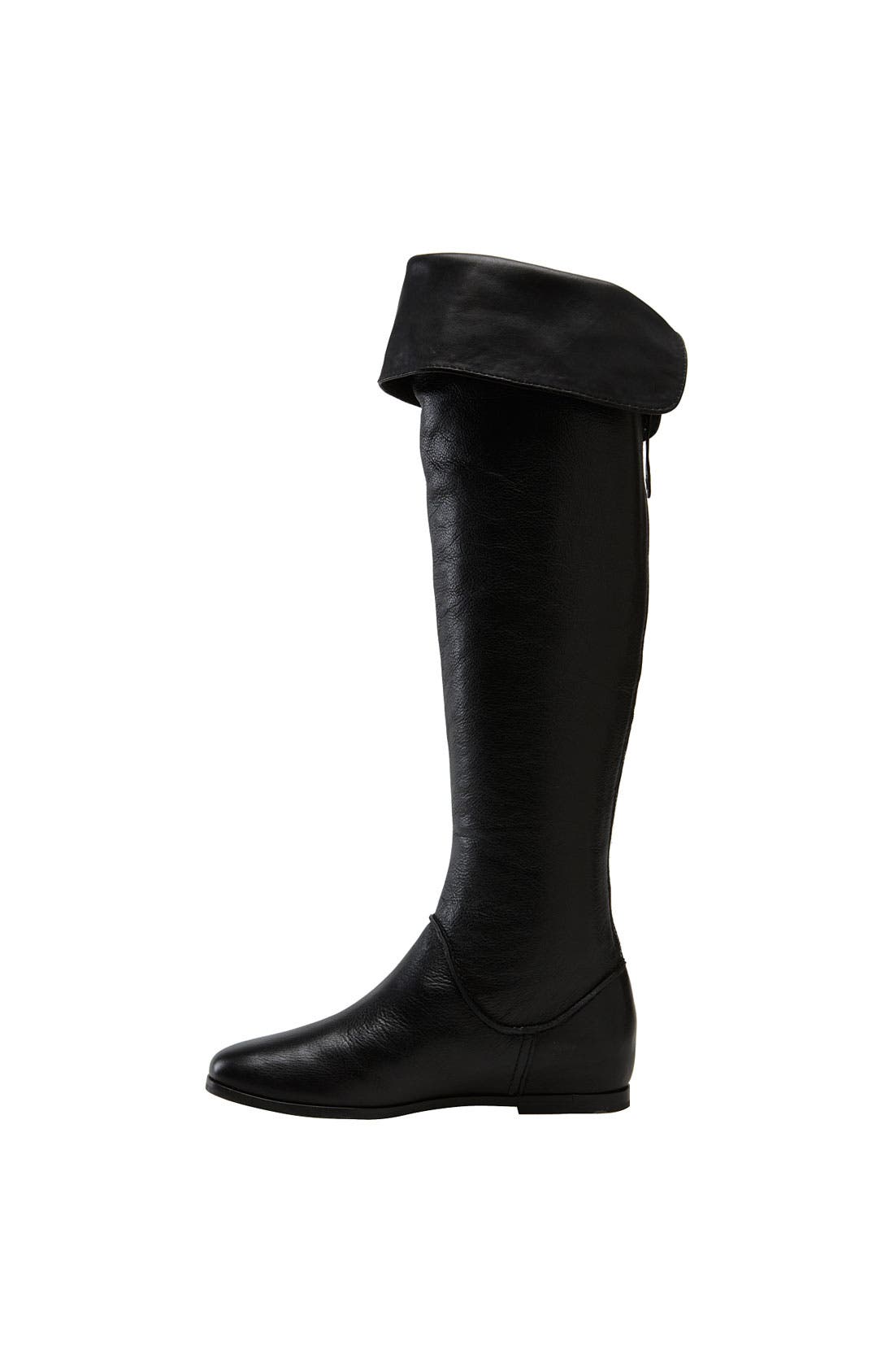 'Georgia' Over the Knee Boot, Alternate, color, BLACK CALF