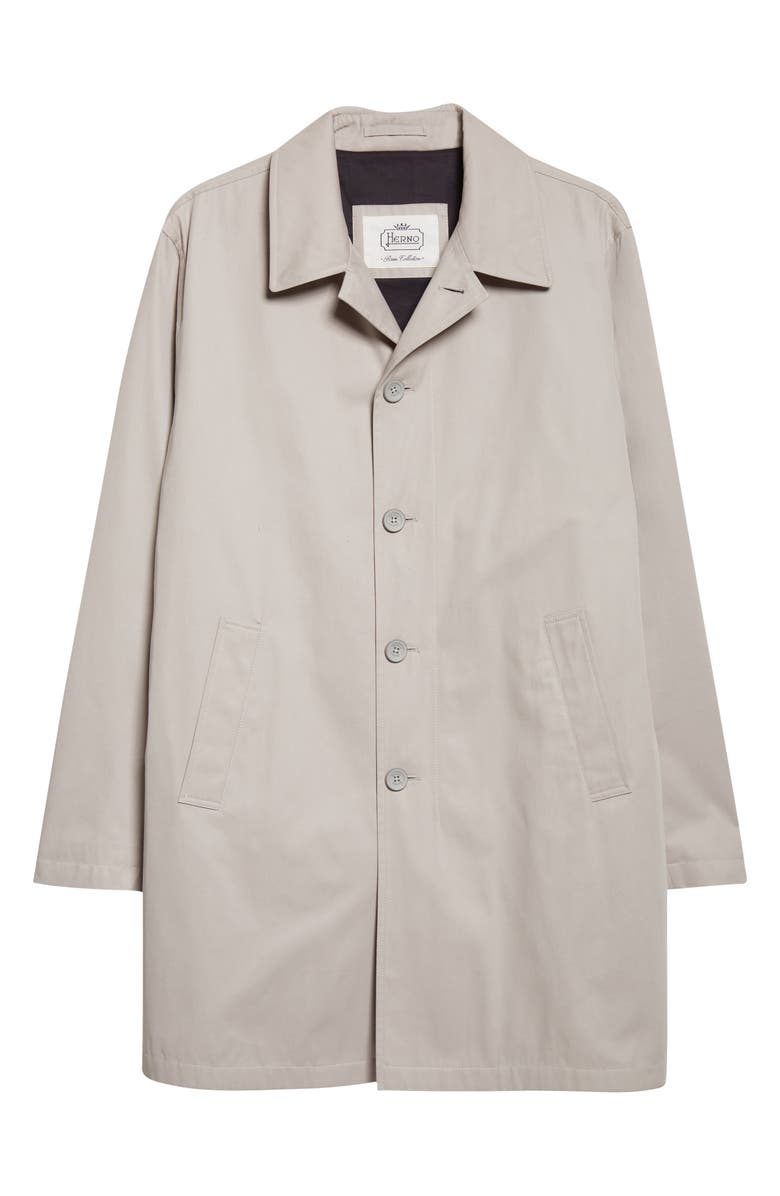 Herno Dean Single Breasted Water Resistant Cotton Gabardine Trench Coat, Alternate, color, 9403 Pearl Gray