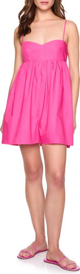 Sleeveless Cotton Poplin Romper