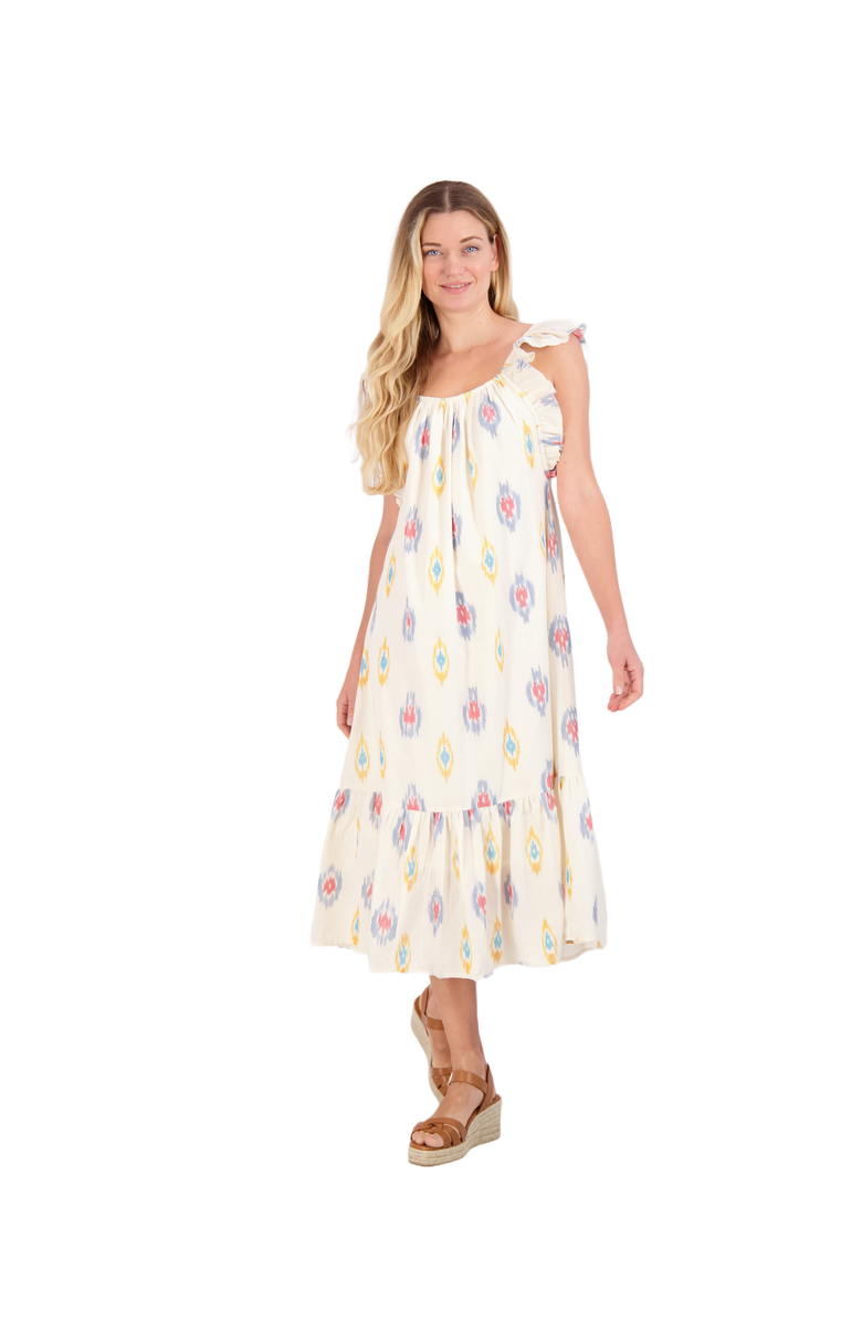 Mer St. Barth Eva Ruffle Sundress, Main, color, Violet Booti