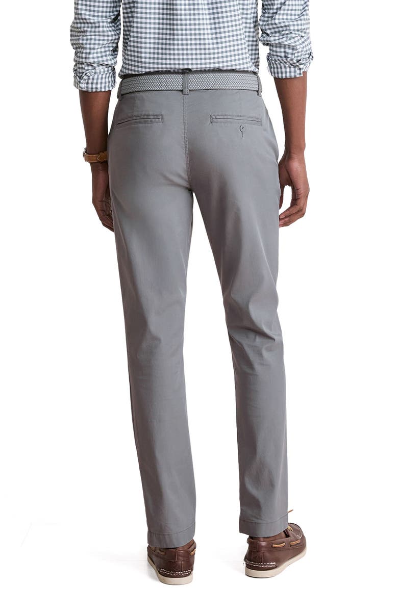 vineyard vines Chilmark Flat Front Stretch Chinos, Alternate, color, Gray Harbor