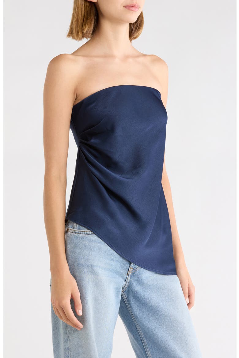 Vienna Strapless Top, Alternate, color, NAVY