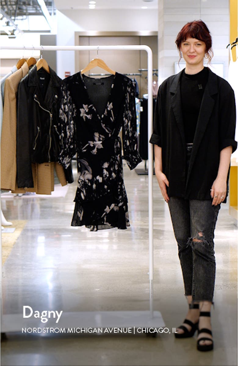 Ari Pauline Floral Print Faux Wrap Dress, sales video thumbnail