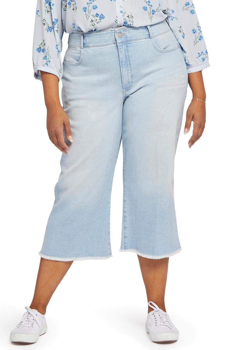 NYDJ Major High Waist Wide Leg Capri Jeans, Main, color, 