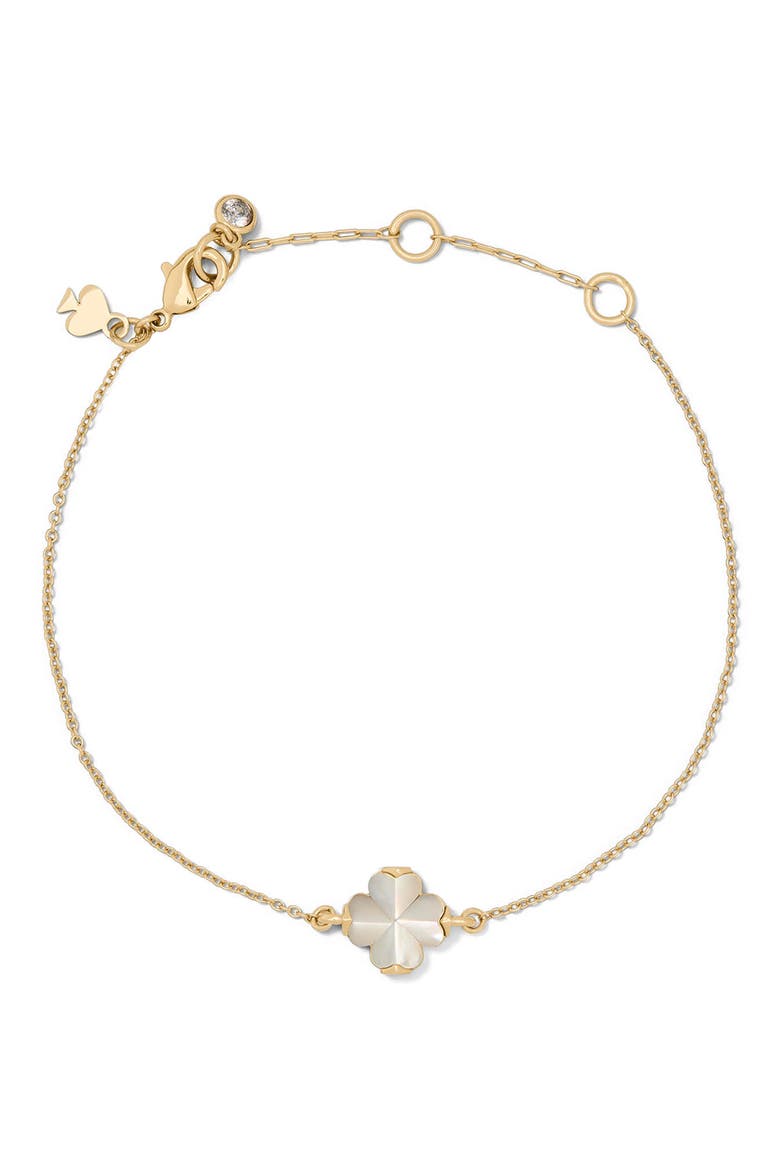 spade flower bracelet, Main, color, MOTHER OF PEARL