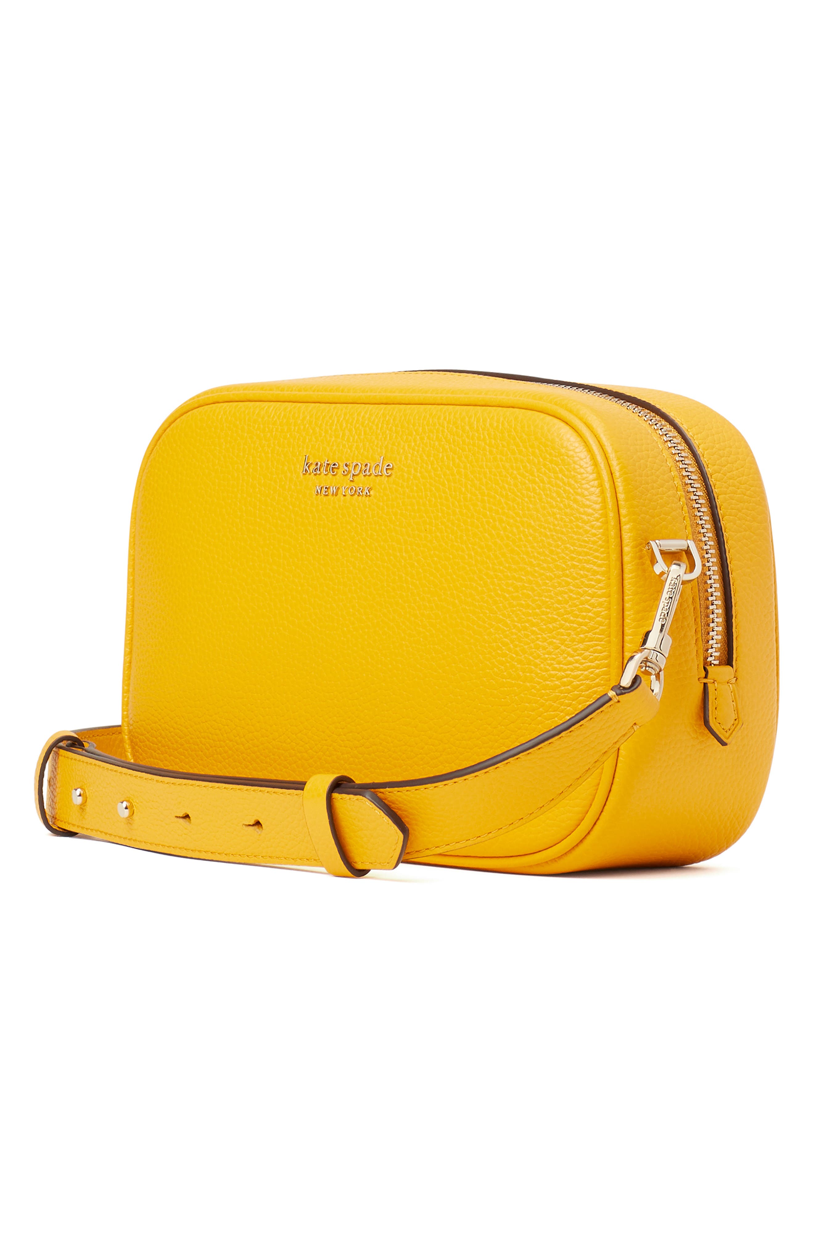 astrid medium pebbled leather camera bag, Alternate, color, LOQUAT