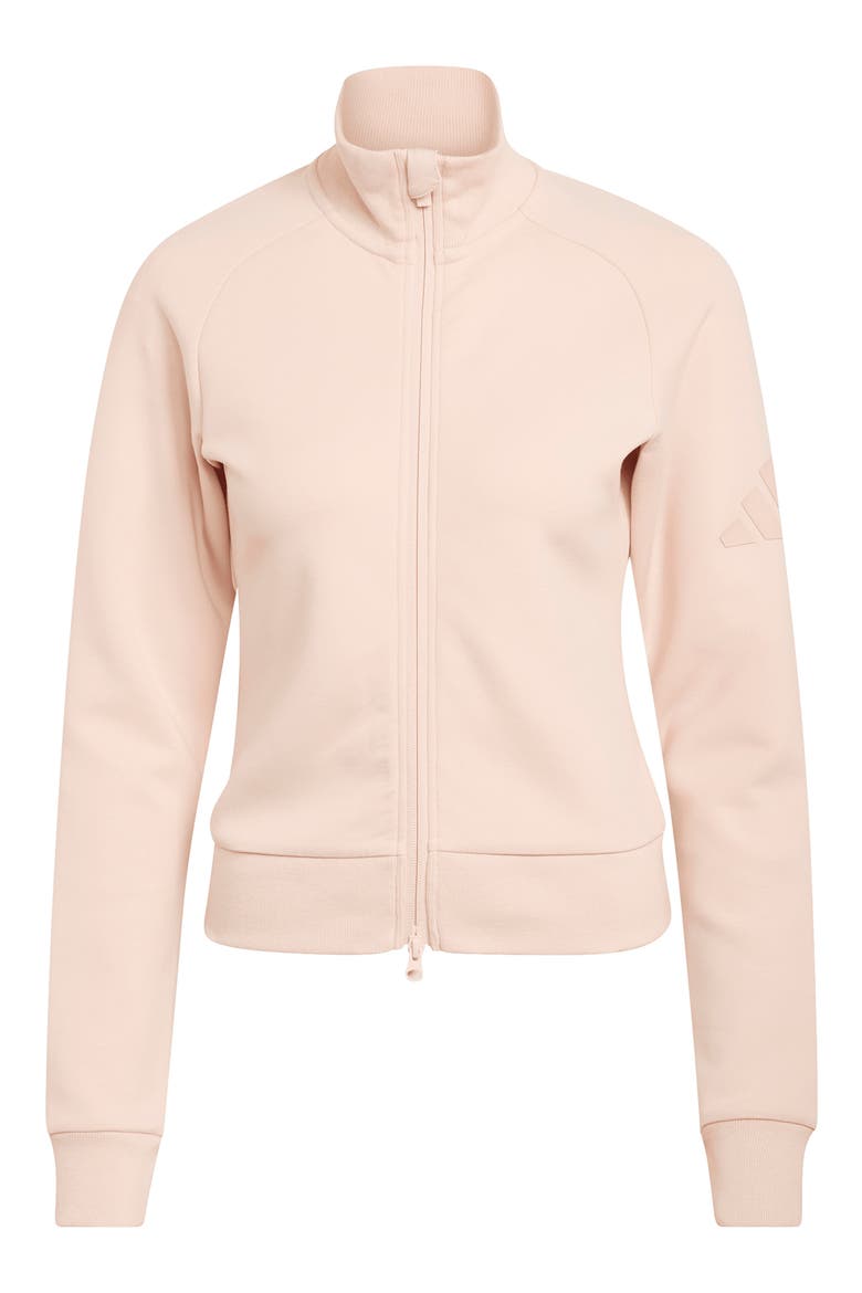 Soft Lux Slim Fit Track Jacket, Alternate, color, BLUSH PINK/ /