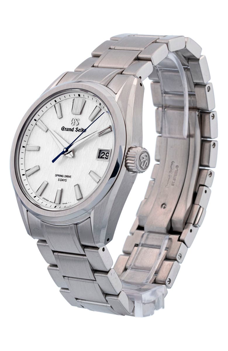 Watchfinder & Co. Grand Seiko Preowned 2022 Grand Seiko SLGA009 Bracelet Watch, 40mm, Alternate, color, White