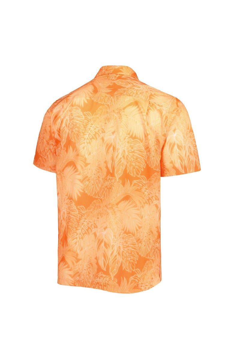 Tommy Bahama Men's Tommy Bahama Orange Denver Broncos Coast Luminescent Fronds Camp IslandZone Button-Up Shirt, Alternate, color, 