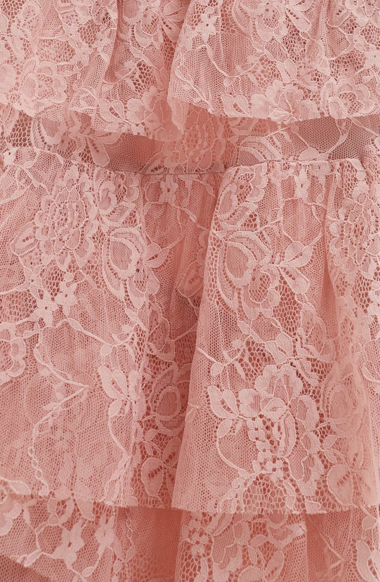 Miss Selfridge Tiered Lace Maxi Skirt, Alternate, color,