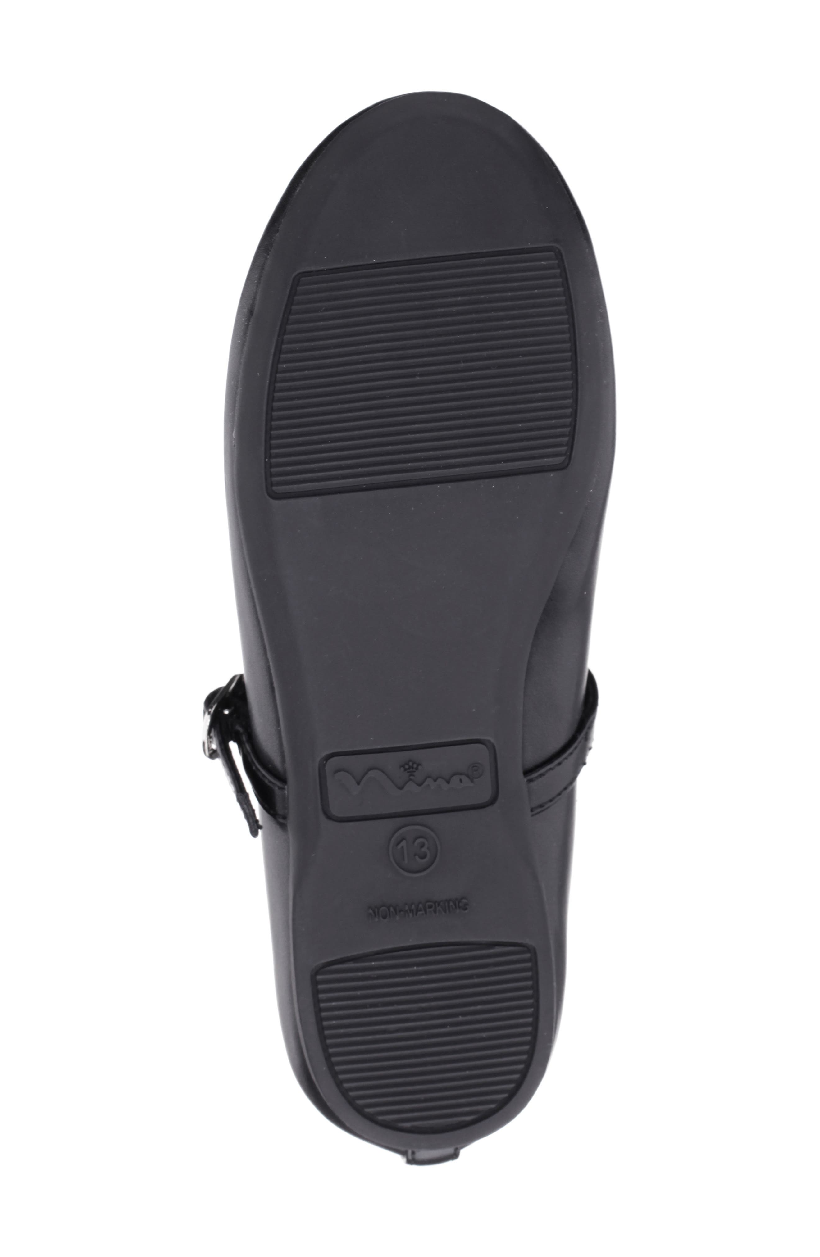 Kids' Nicola Mary Jane Flat, Alternate, color, BLACK SMOOTH