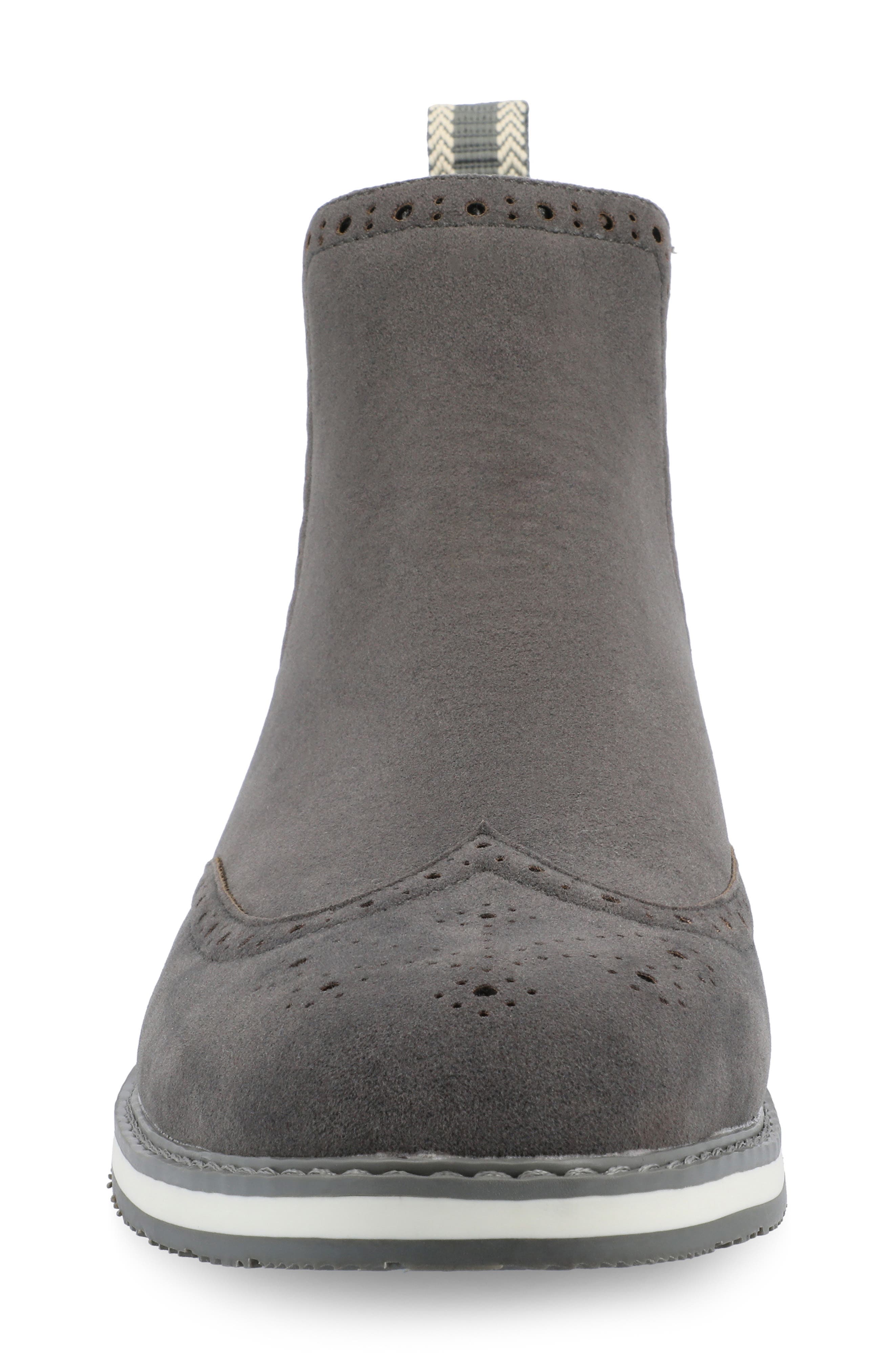 VANCE CO Thorpe Wingtip Chelsea Boot, Alternate, color, Grey