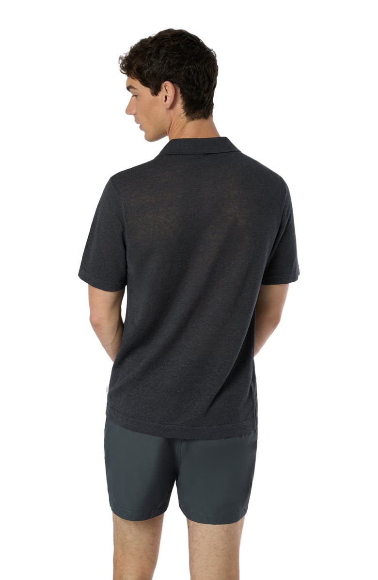 Onia Linen Sweater Polo, Alternate, color, 