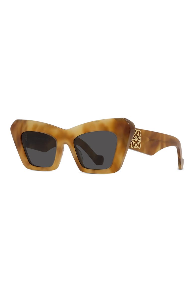 Anagram 51mm Cat Eye Sunglasses, Alternate, color, BLONDE HAVANA / SMOKE