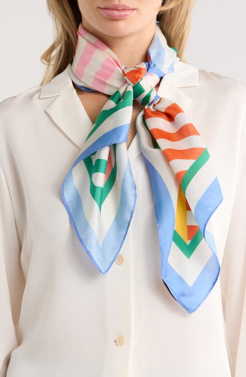 Herringbone Stripe Large Scarf