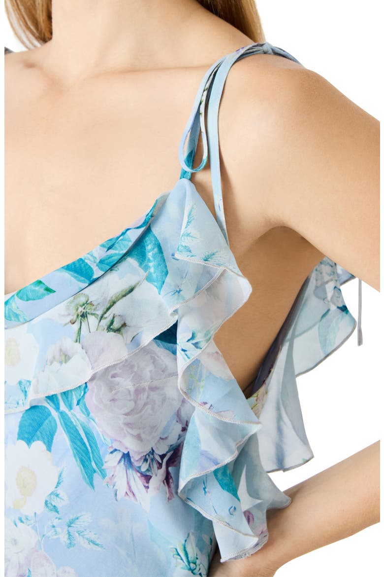 Malenna Floral Ruffle Chiffon Maxi Dress, Alternate, color, BLOOM