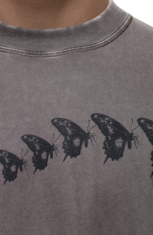 Good For Nothing Drift Washed Printed T-shirt In Gray