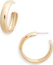 JENNY BIRD Large Staple Hoop Earrings
