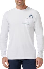 TravisMathew Reef Stop Long Sleeve Cotton Pocket T-Shirt