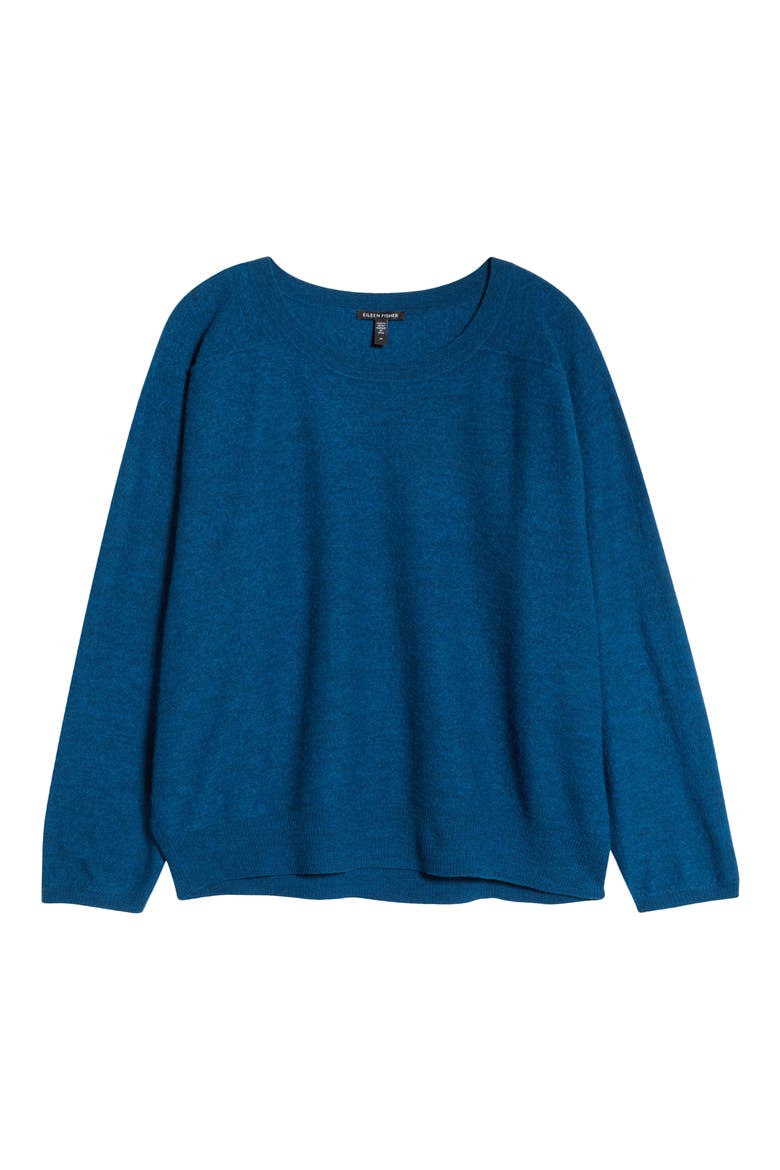 Crewneck Wool Sweater, Alternate, color, SAIL BLUE