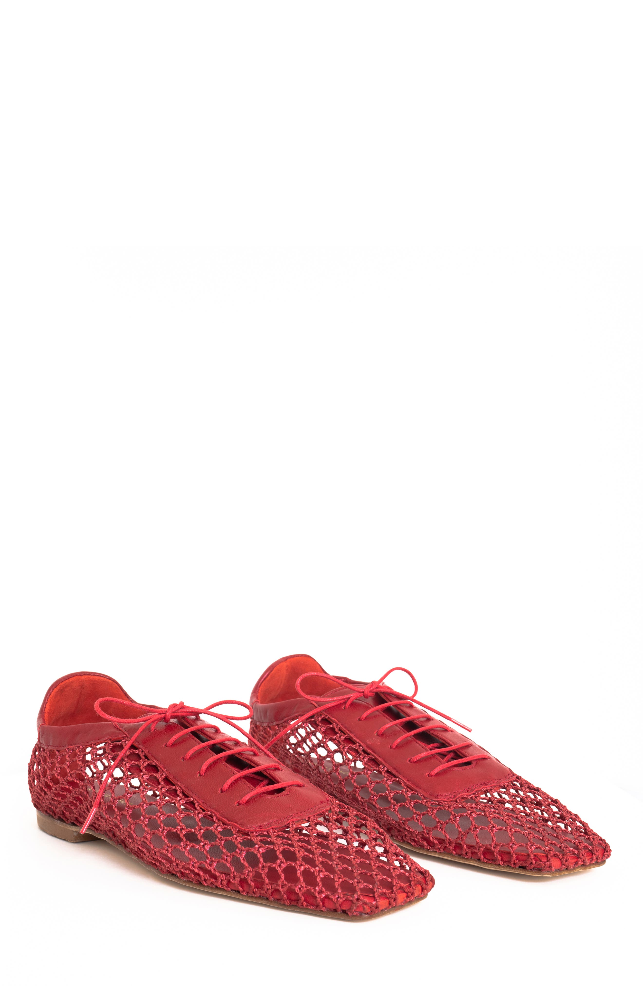 Antonia Mesh Flat, Alternate, color, red