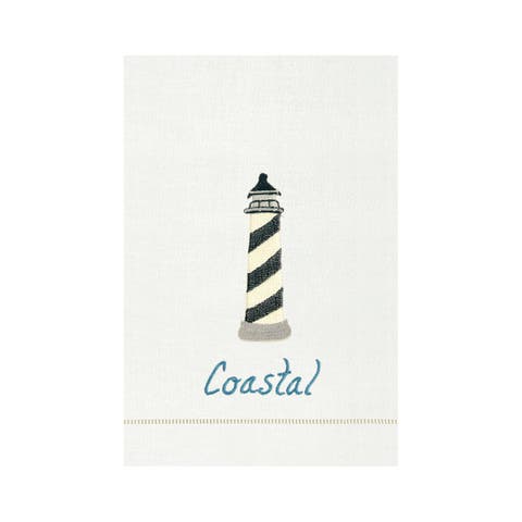 Lighthouse "Coastal" Woven Kitchen & Bathroom Guest Towel Dishtowel