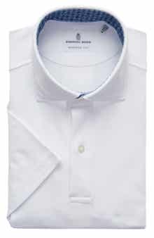 Emanuel Berg Modern Fit 4 Flex Short Sleeve Stretch Knit Polo Shirt