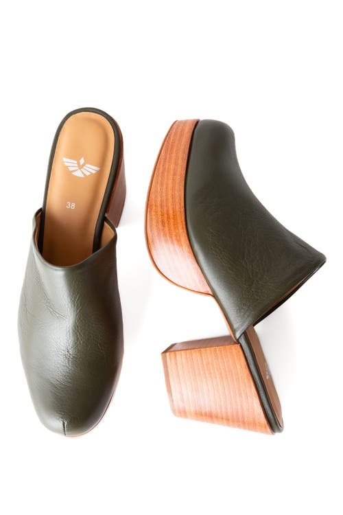 Fortress Ava Clog Mule In Green