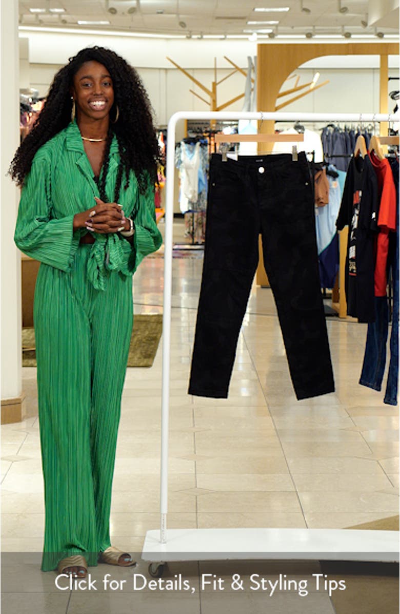 Kids' Brixton Camo Print Slim Straight Leg Jeans, sales video thumbnail