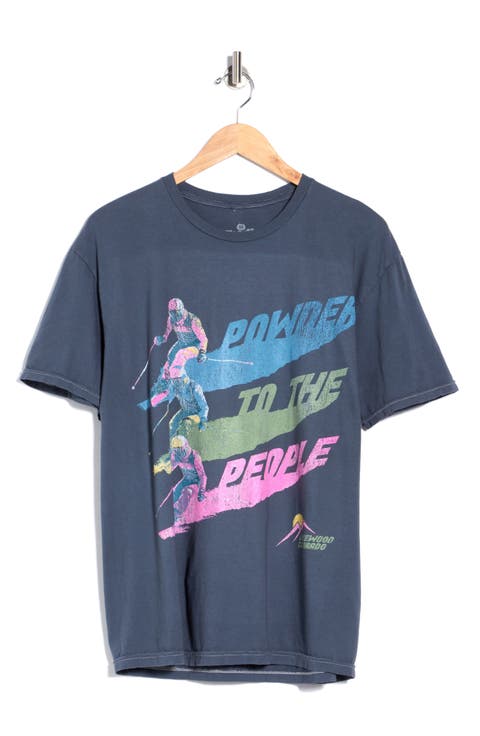Powder To the People Cotton Graphic T-Shirt