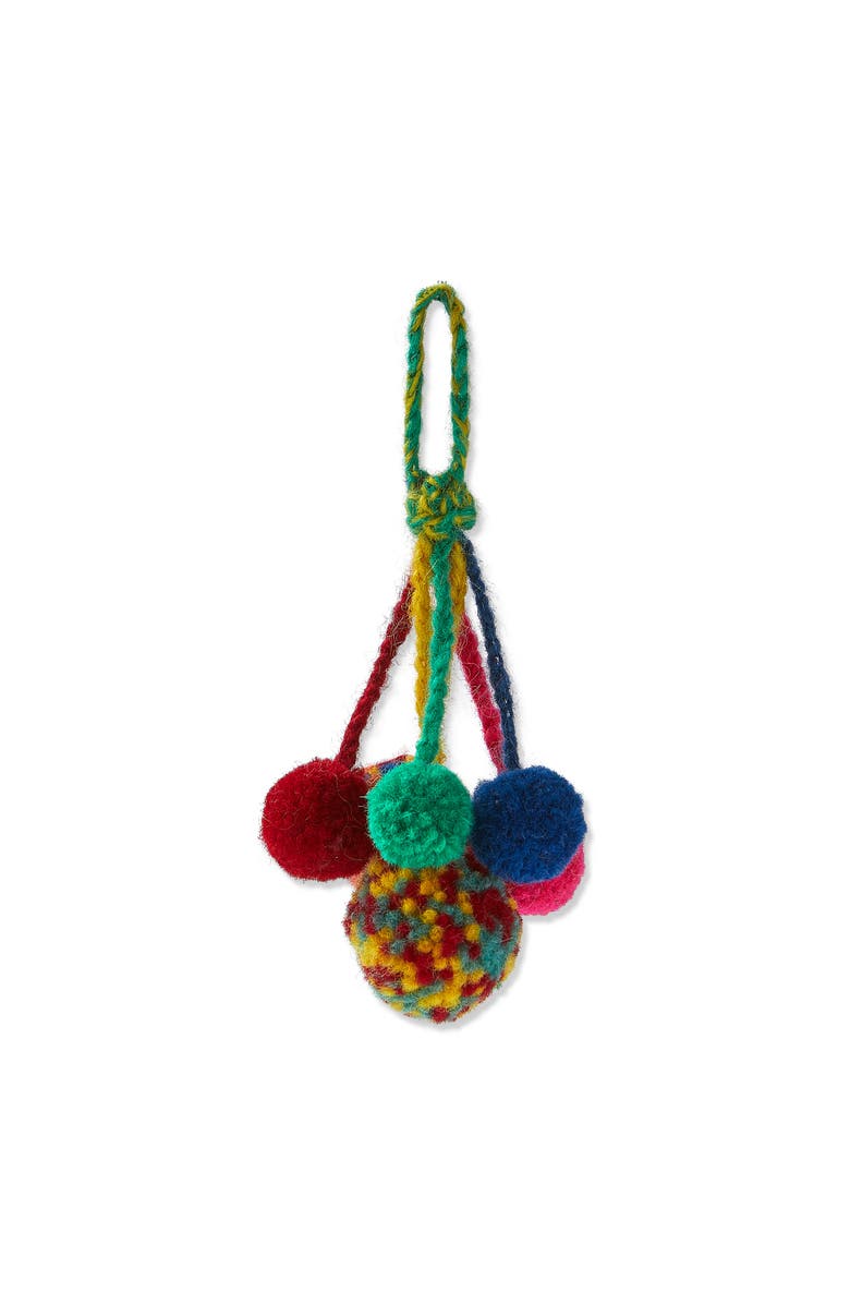 tag Handmade Multicolor Pompom Tree Ornaments Holiday Decor, Main, color, Multicolored
