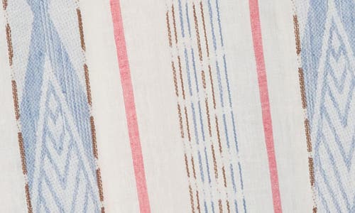 Civil Society Relaxed Fit Linen & Cotton Camp Shirt In Blue