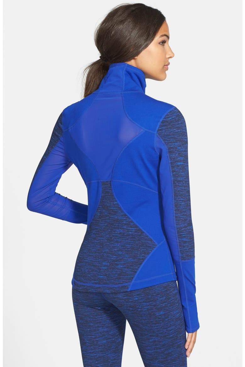 'Live In - Space Dye Pop' Capris, Alternate, color, BLUE ULTRA