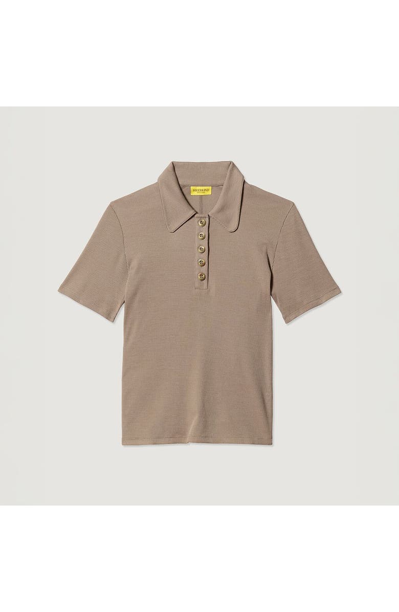 Hikerkind Ribbed Merino Polo - Women
s, Alternate, color, Morel