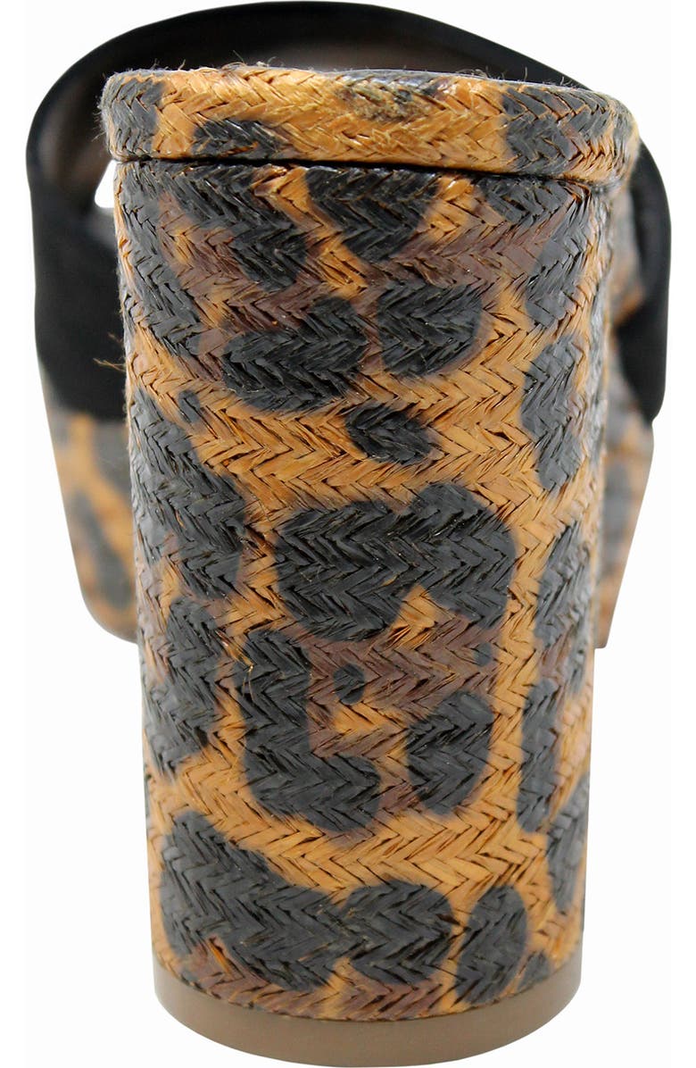 Charles by Charles David Myles Leopard Block Heel Sandal, Alternate, color,